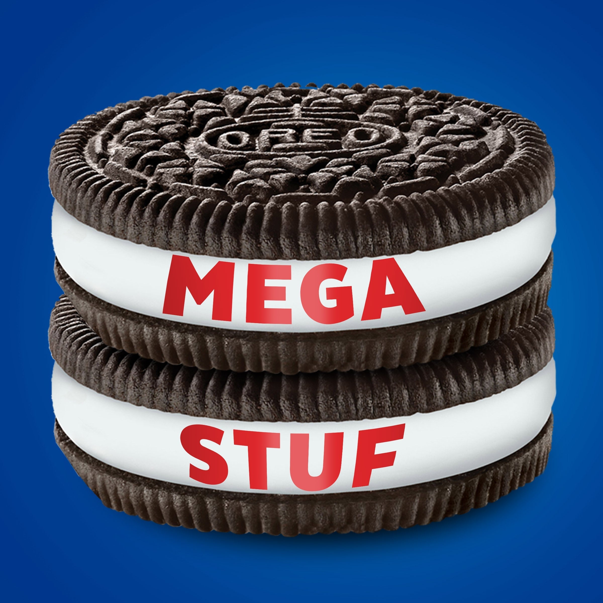 Mega Stuf Chocolate Sandwich Cookies, Family Size, 2 Pack - Image 3