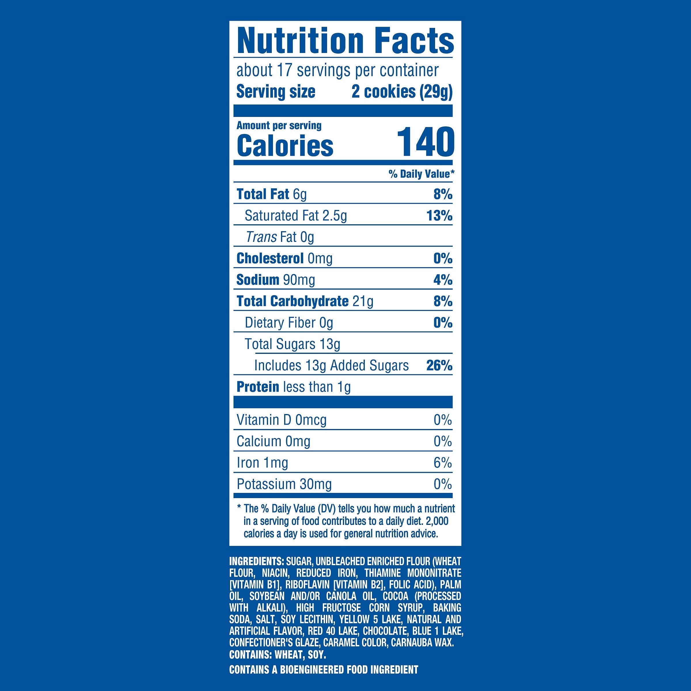 Toffee Crunch Creme With Sugar Crystals Chocolate Sandwich Cookies, Family Size, 2 Pack - Image 5