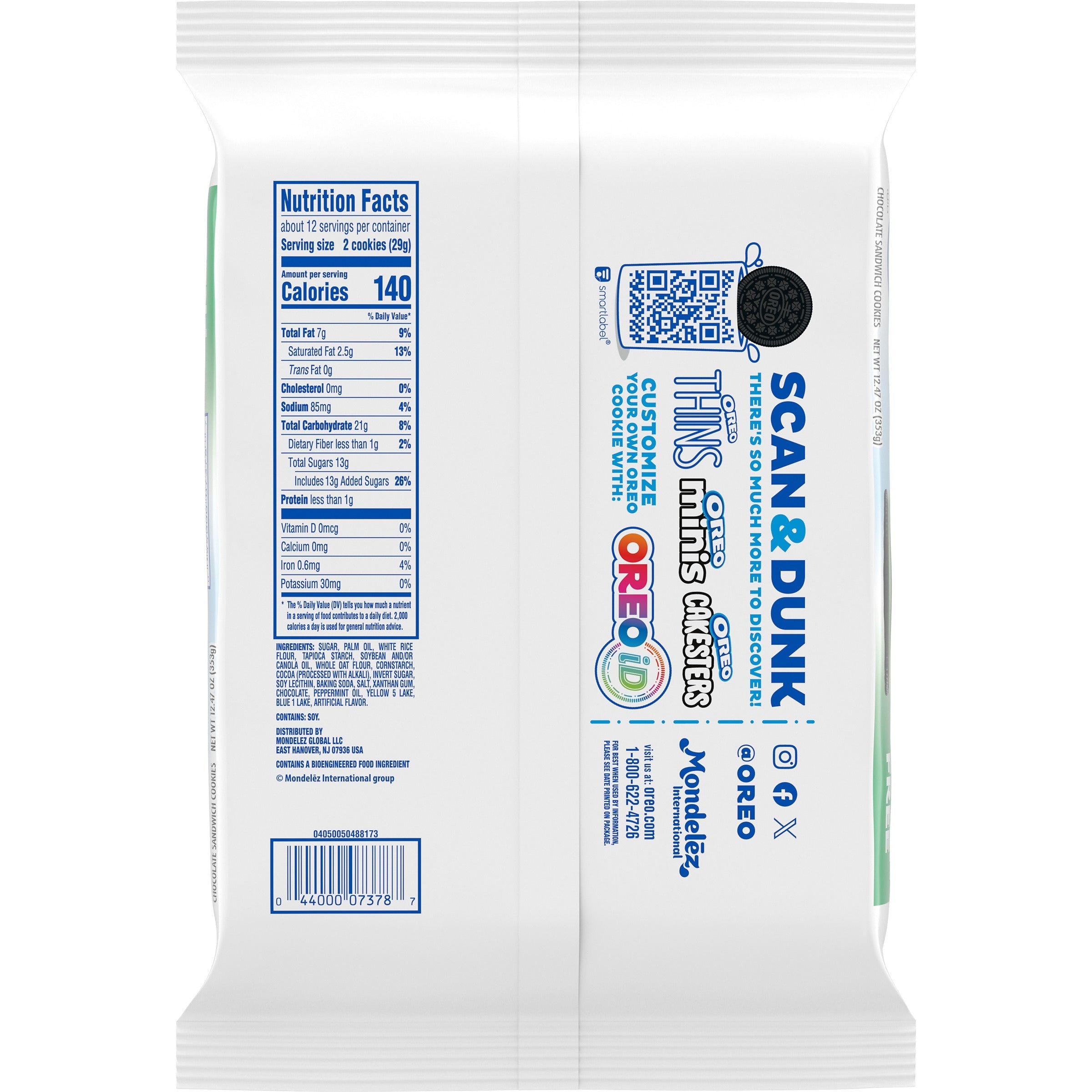Gluten Free Mint Creme Chocolate Sandwich Cookies, 2 Pack - Image 3