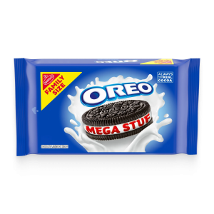Mega Stuf Chocolate Sandwich Cookies, Family Size