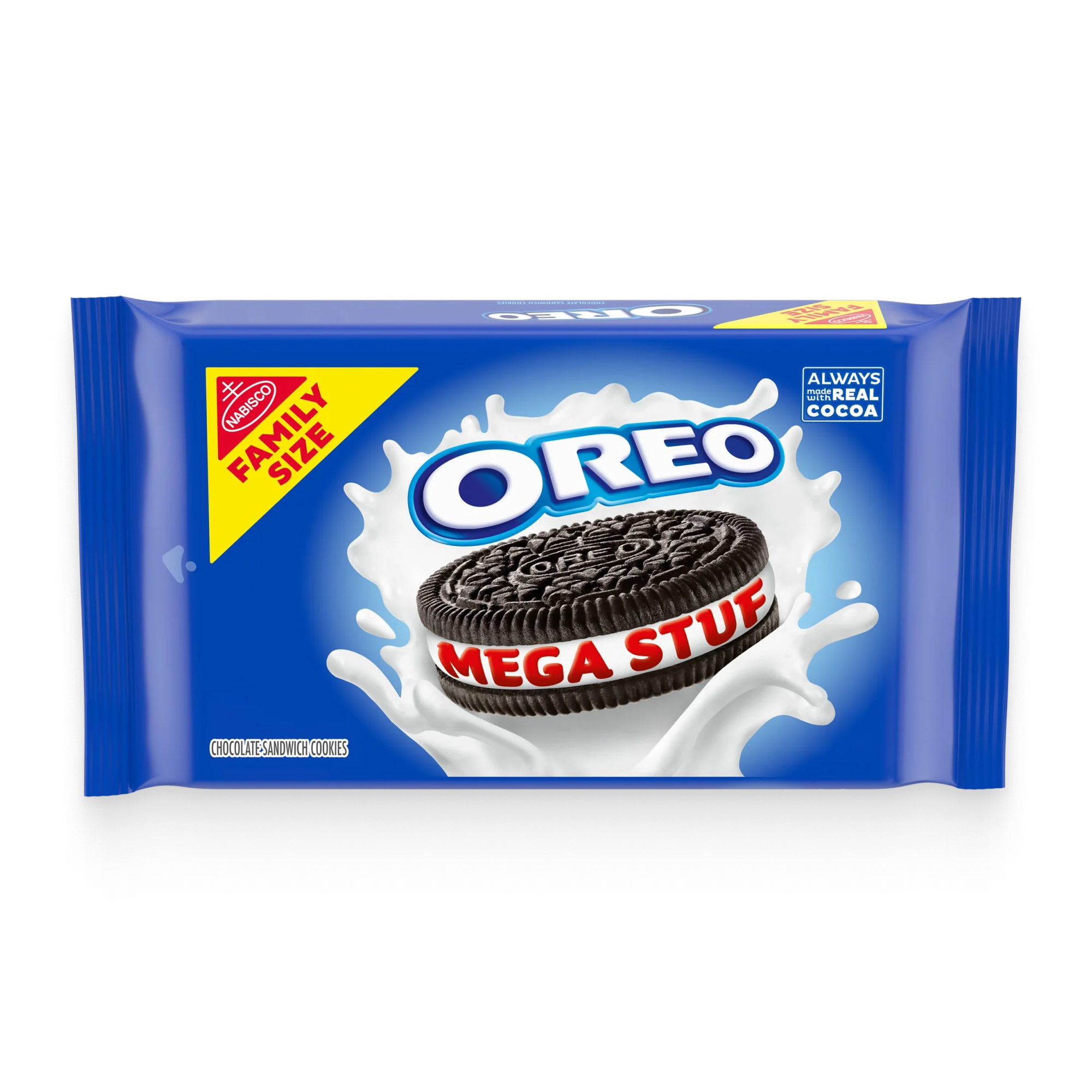 Mega Stuf Chocolate Sandwich Cookies, Family Size, 2 Pack - Image 2
