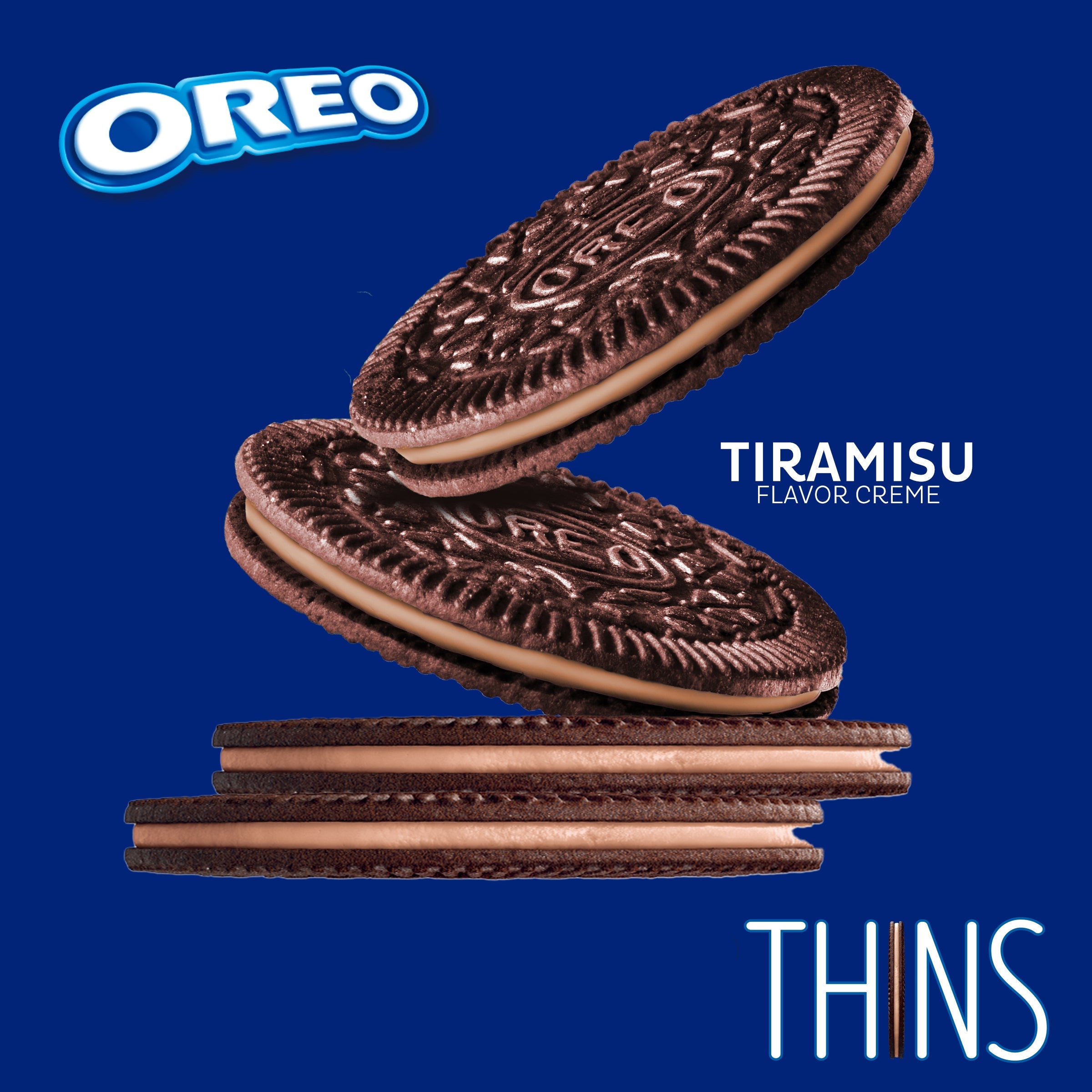 Thins Tiramisu Creme Chocolate Sandwich Cookies, Family Size - Image 2
