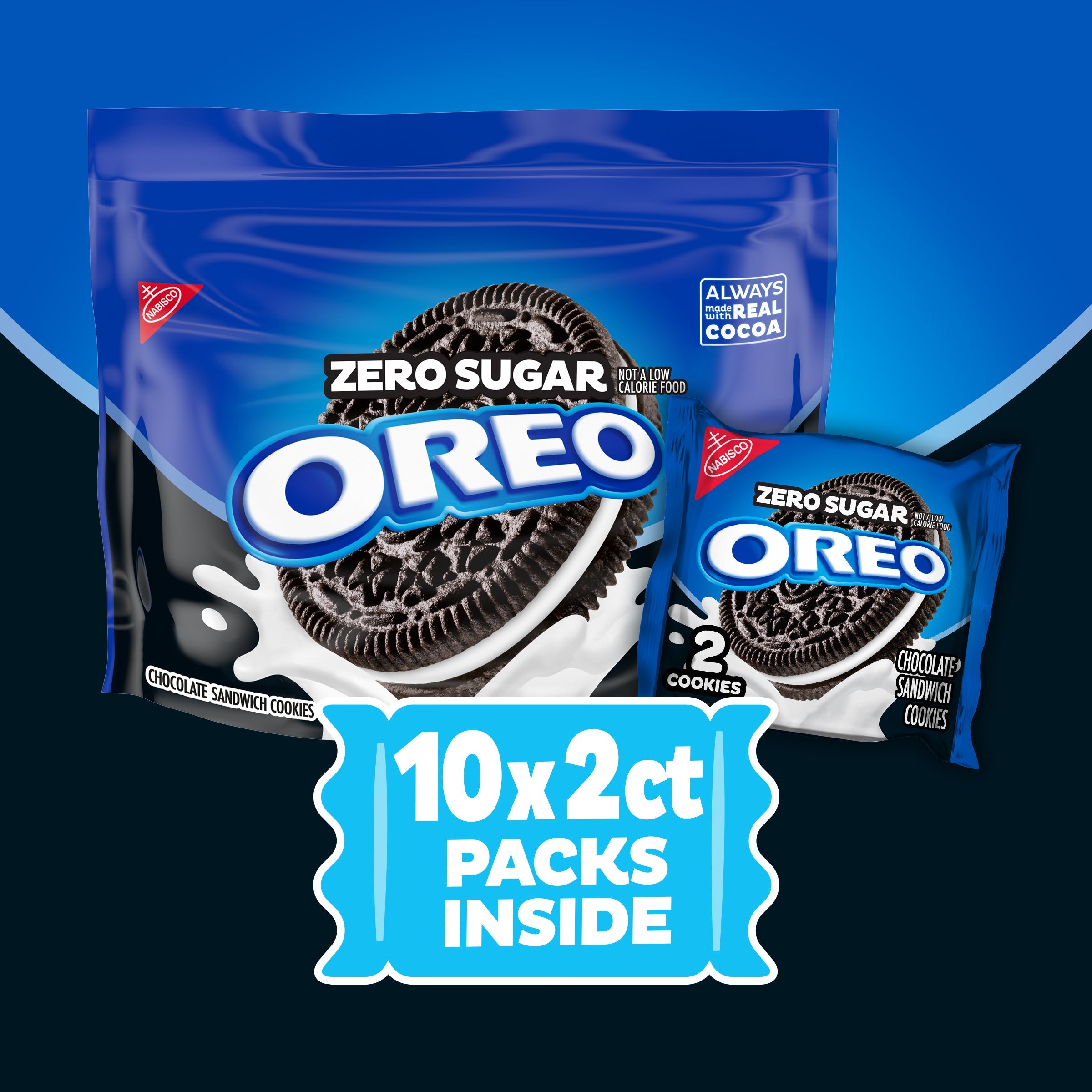 Zero Sugar Chocolate Sandwich Cookies, Snack Packs, 2 Pack - Image 4