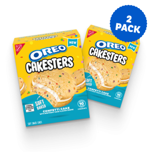 Cakesters Confetti Cake Soft Snack Cakes, Snack Packs, 2 Pack