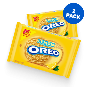 Lemon Creme Sandwich Cookies, Family Size, 2 Pack