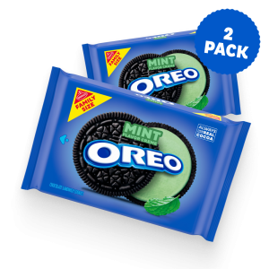 Mint Creme Chocolate Sandwich Cookies, Family Size, 2 Pack