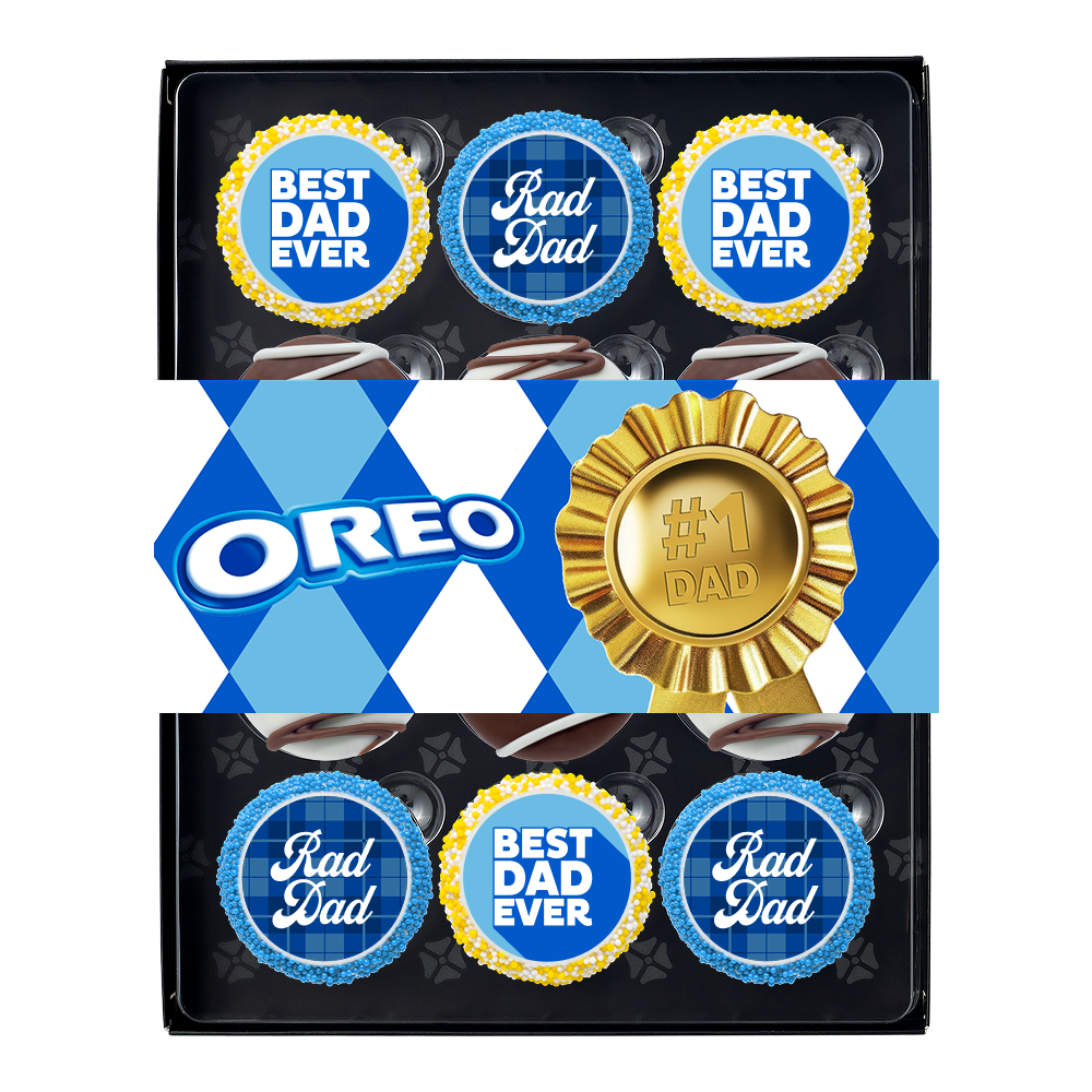 OREOiD Father's Day #1 Dad Fudge-Dipped Cookie Box - 12ct - Image 2
